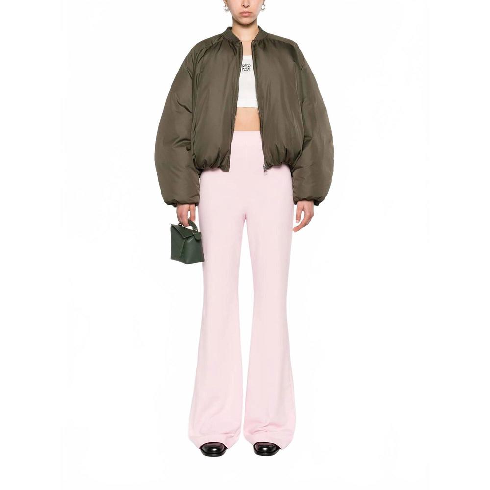 NEW LOEWE padded bomber jacket in loden green